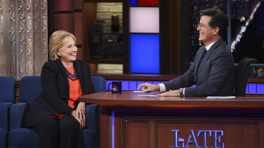 Stephen Colbert Welcomes Hillary Clinton Back To The Late Show On Tuesday, Sept. 19