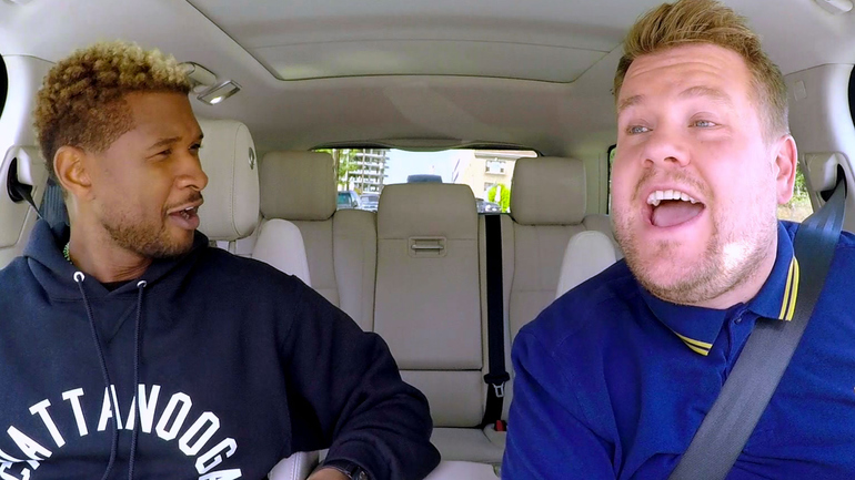 Usher Sings His Hit Songs With James Corden In Carpool Karaoke